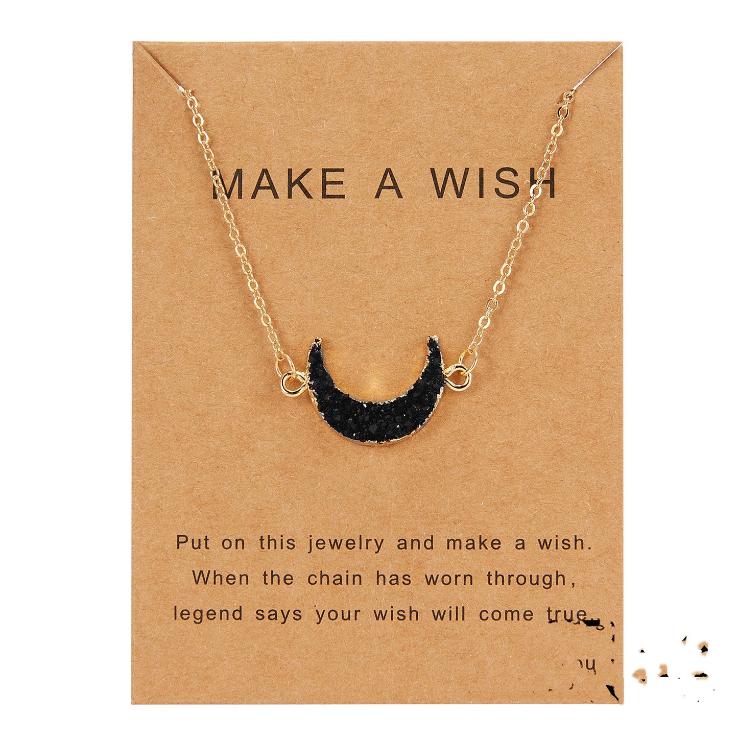 Make A Wish Moon Pendants