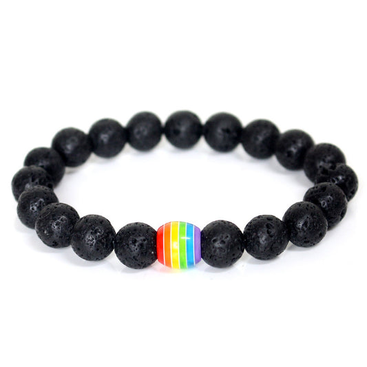 Rainbow Bead Bracelet Pride Color Options
