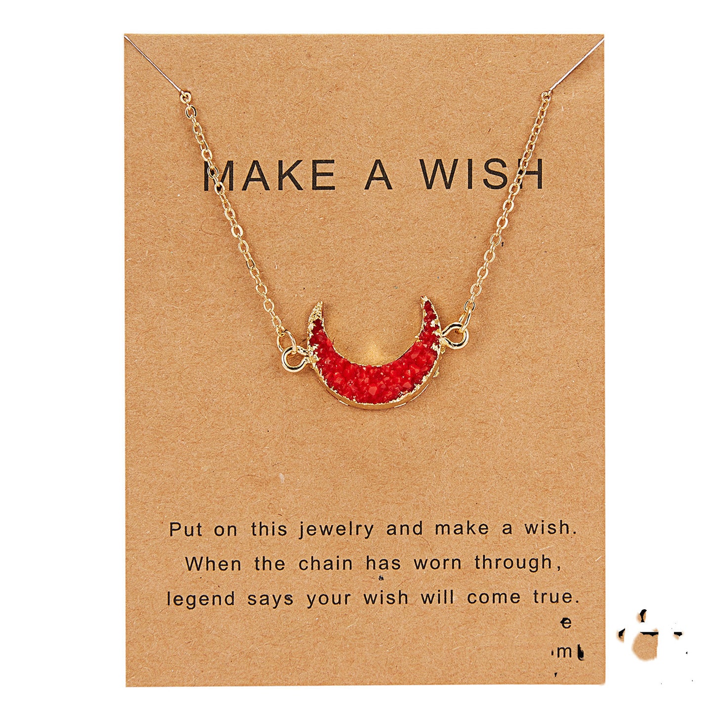 Make A Wish Moon Pendants
