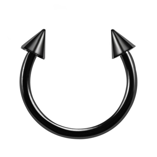 Horseshoe Pointed Cone Ring (10mm - 6mm)