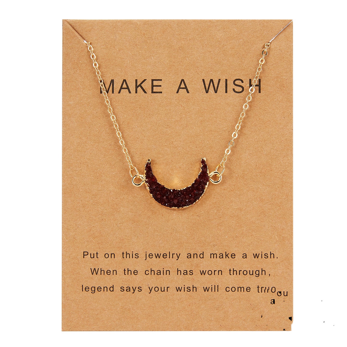 Make A Wish Moon Pendants
