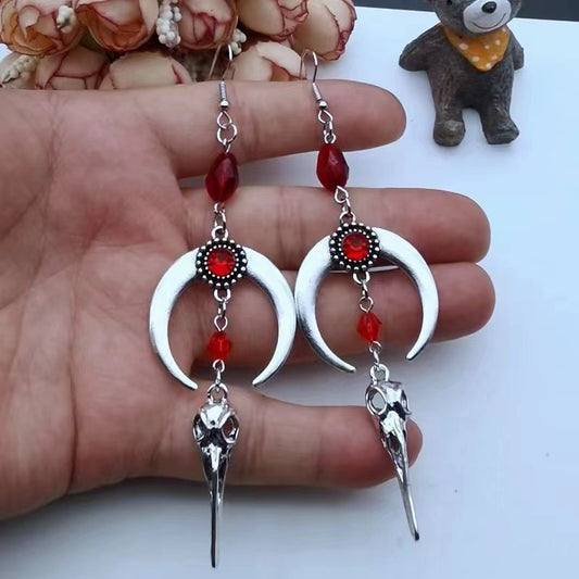 Crow Skull Earrings