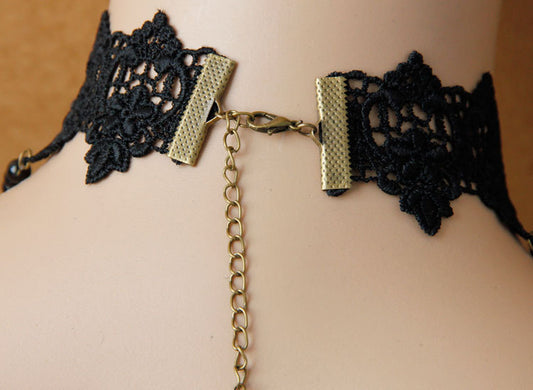 Gothic Lace Collar Necklace