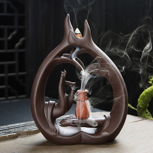 Cutout Backflow Incense Burner