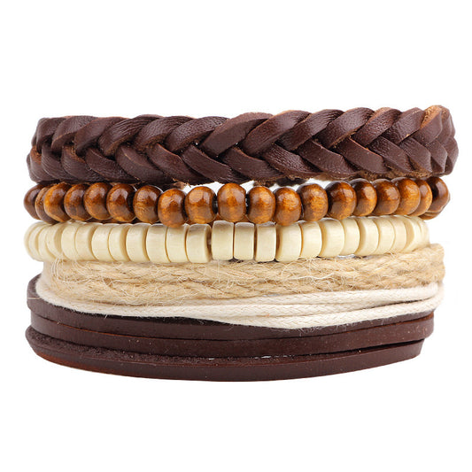 Stacking Leather Bracelet Sets