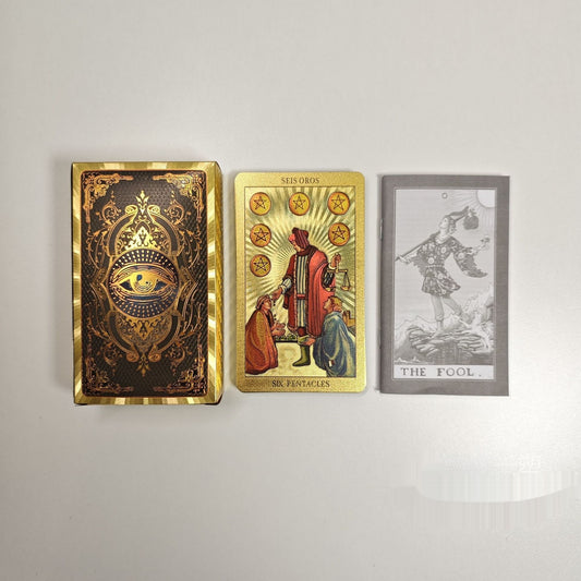 Gold Foil Tarot Card Deck