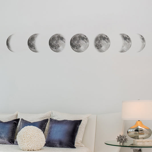 Moon Phase Wall Decal Set