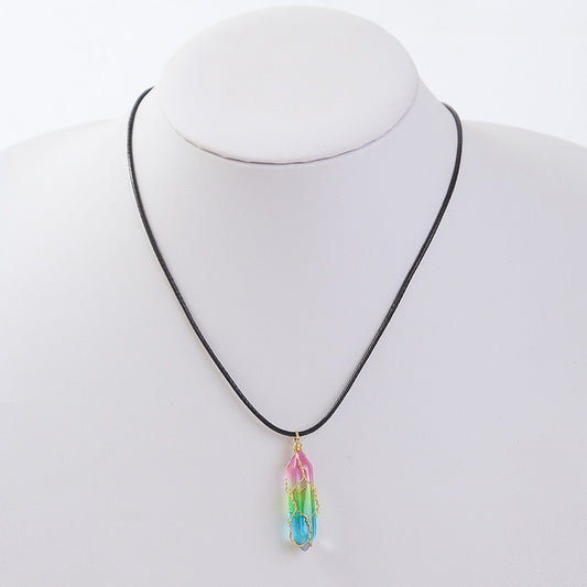 Rainbow Crystal Necklace