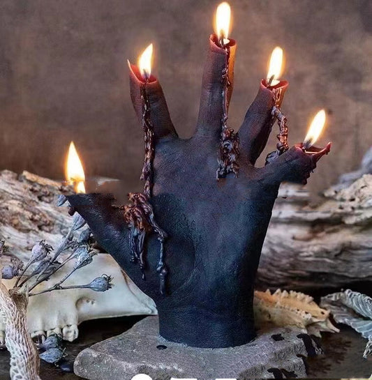 Witch Hand Candle