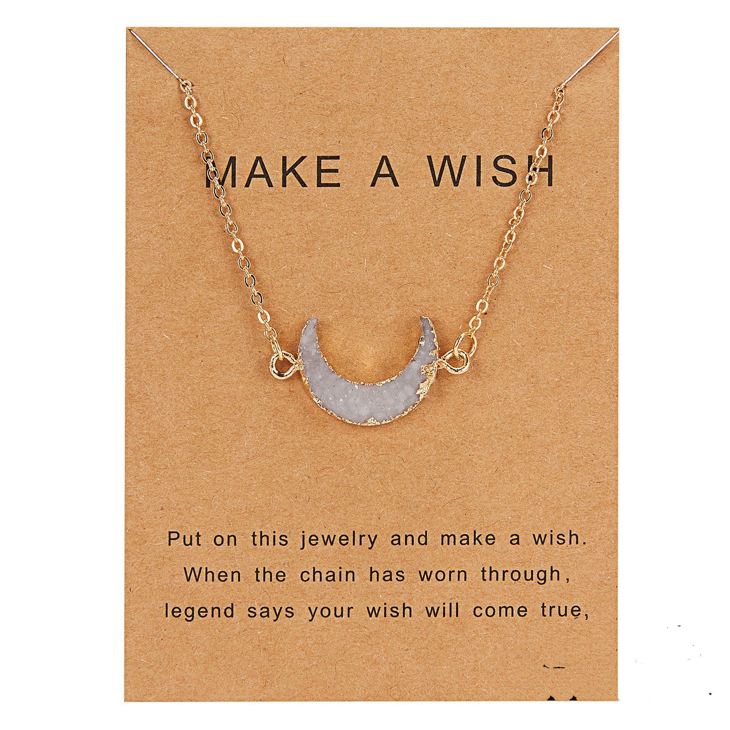 Make A Wish Moon Pendants