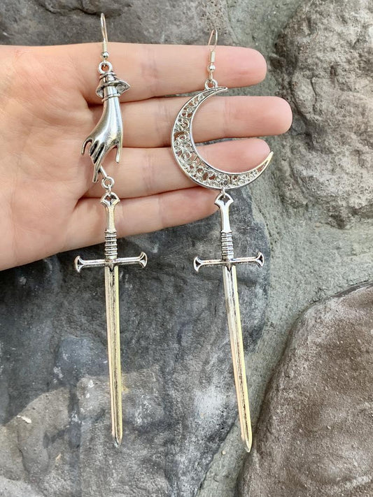Dangling Sword Earrings