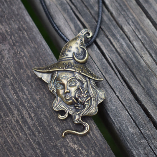 Witches Face Pendant