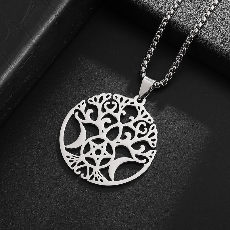 Triple Moon Life Necklace