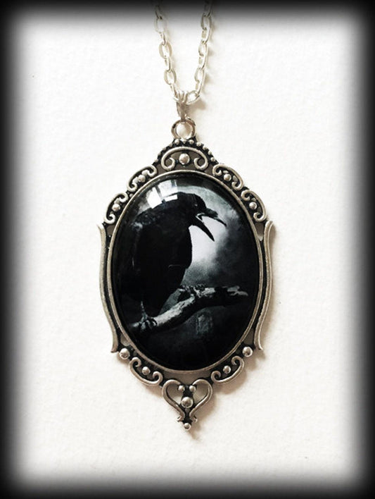 Crow Pendant Necklace