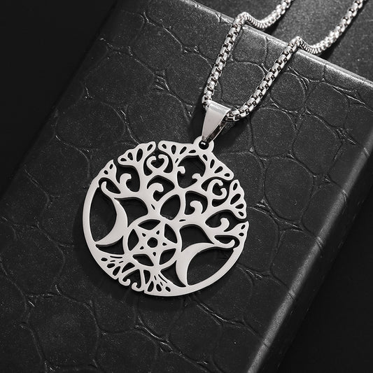 Triple Moon Life Necklace