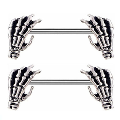 Assorted Black Barbell Nipple Piercings