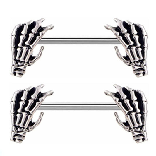 Assorted Black Barbell Nipple Piercings