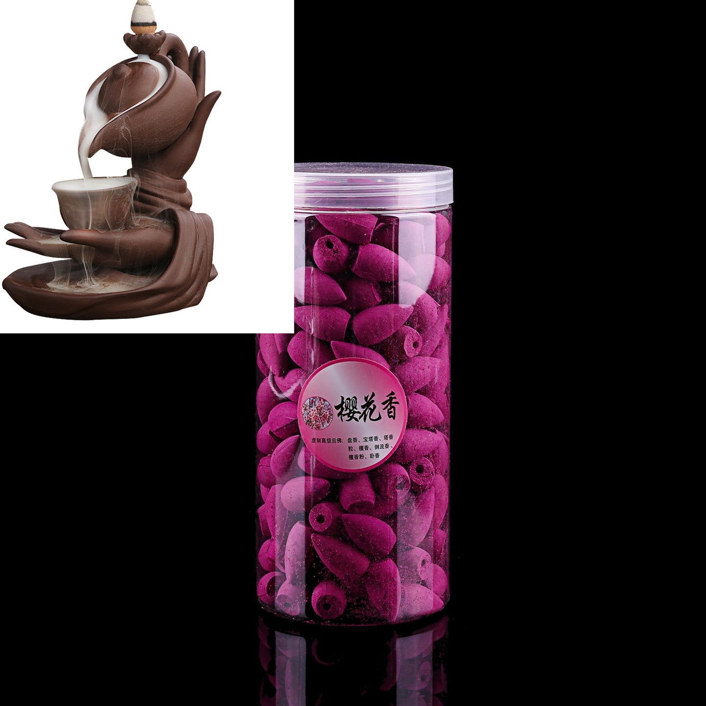 Hanging Pot Incense Burner and Cones Sets