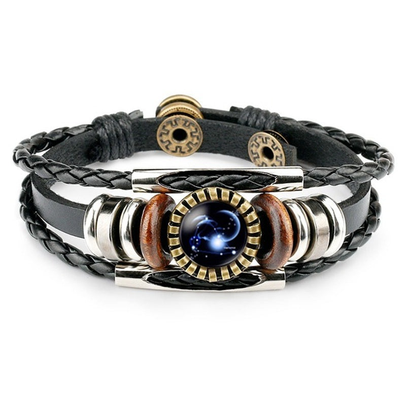 Zodiac Leather Bracelets