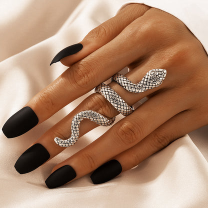 Snake Ring Set 4pcs