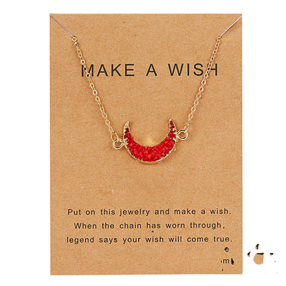 Make A Wish Moon Pendants