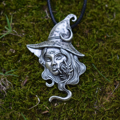 Witches Face Pendant