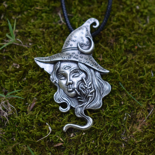 Witches Face Pendant
