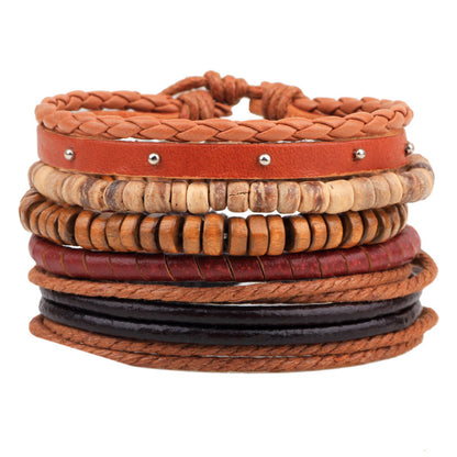 Stacking Leather Bracelet Sets