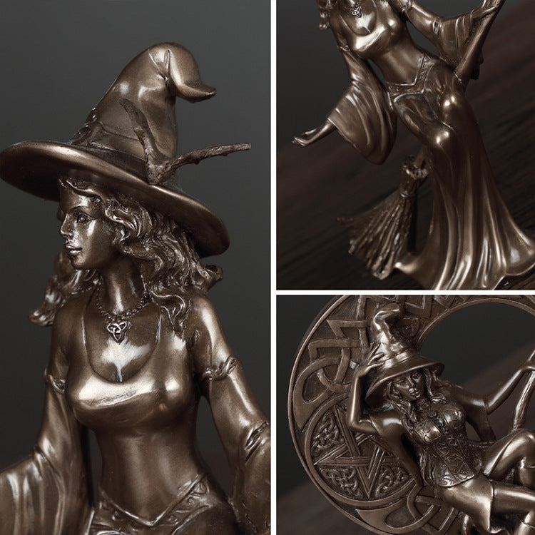 Bronze Witch Statues