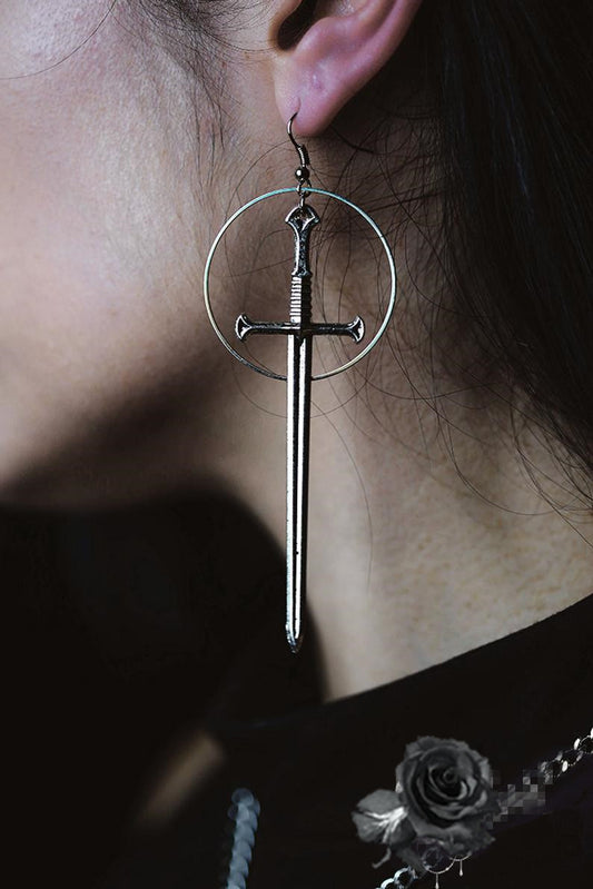 Sword Dangling Earrings