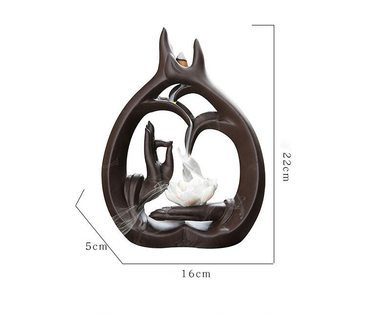 Cutout Backflow Incense Burner