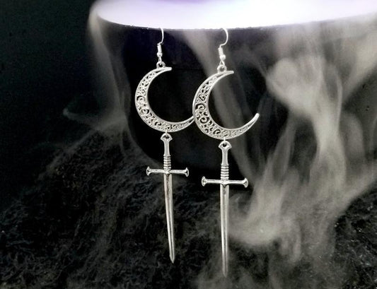 Dangling Sword Earrings