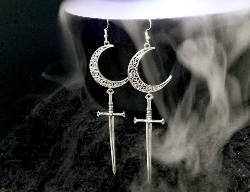 Dangling Sword Earrings