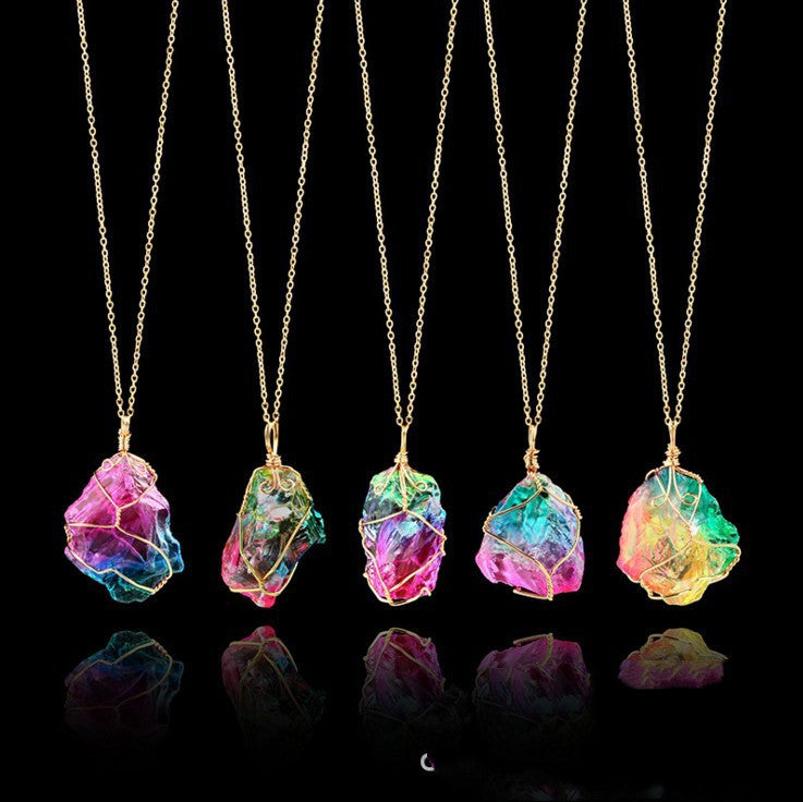 Rainbow Quartz Necklace