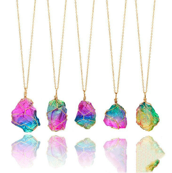Rainbow Quartz Necklace