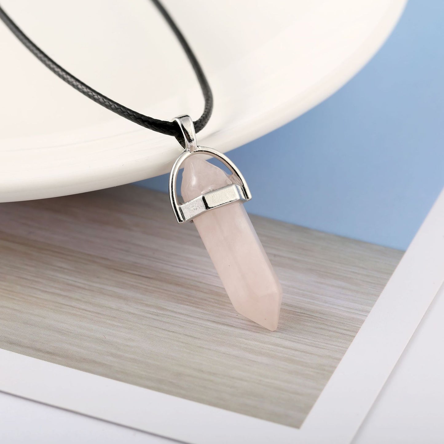 Bullet Hexagon Pillar Necklaces, small