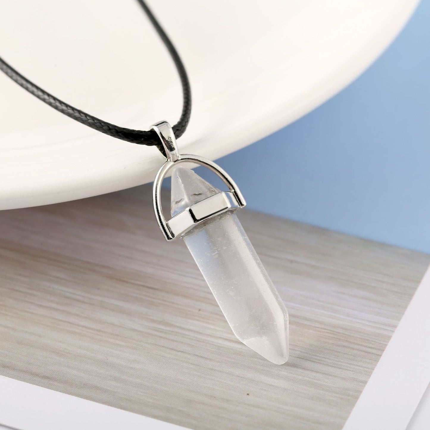 Bullet Hexagon Pillar Necklaces, small