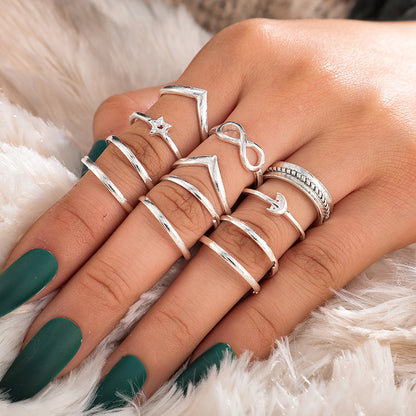 Curated 8 Piece Ring Sets