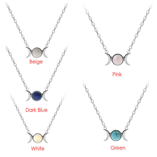 Triple Moon Necklace