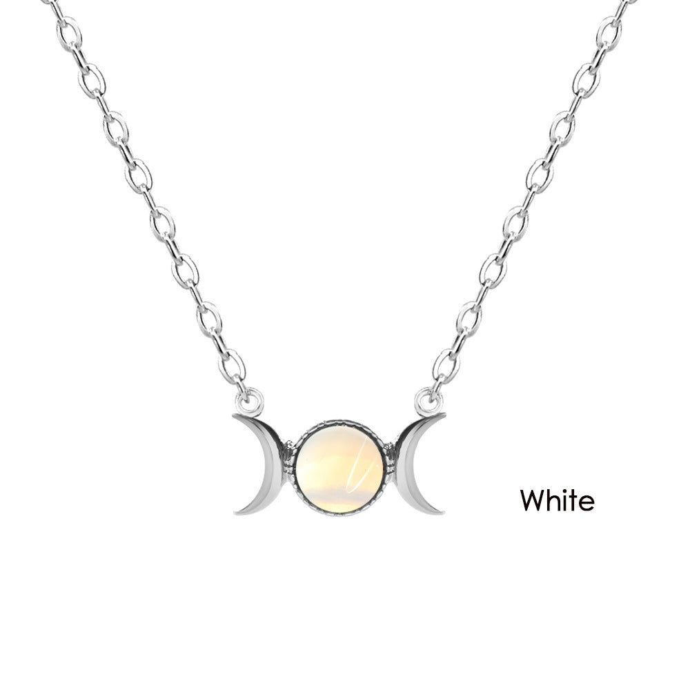 Triple Moon Necklace