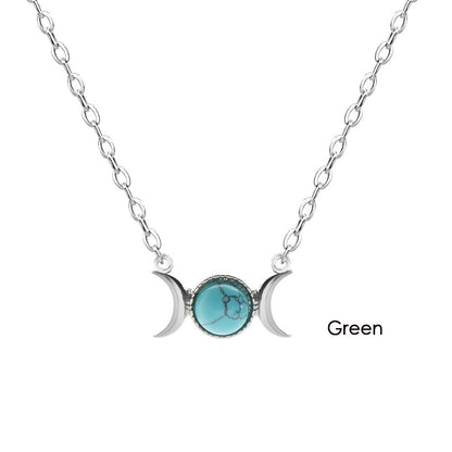 Triple Moon Necklace