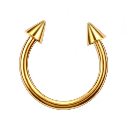 Horseshoe Pointed Cone Ring (10mm - 6mm)