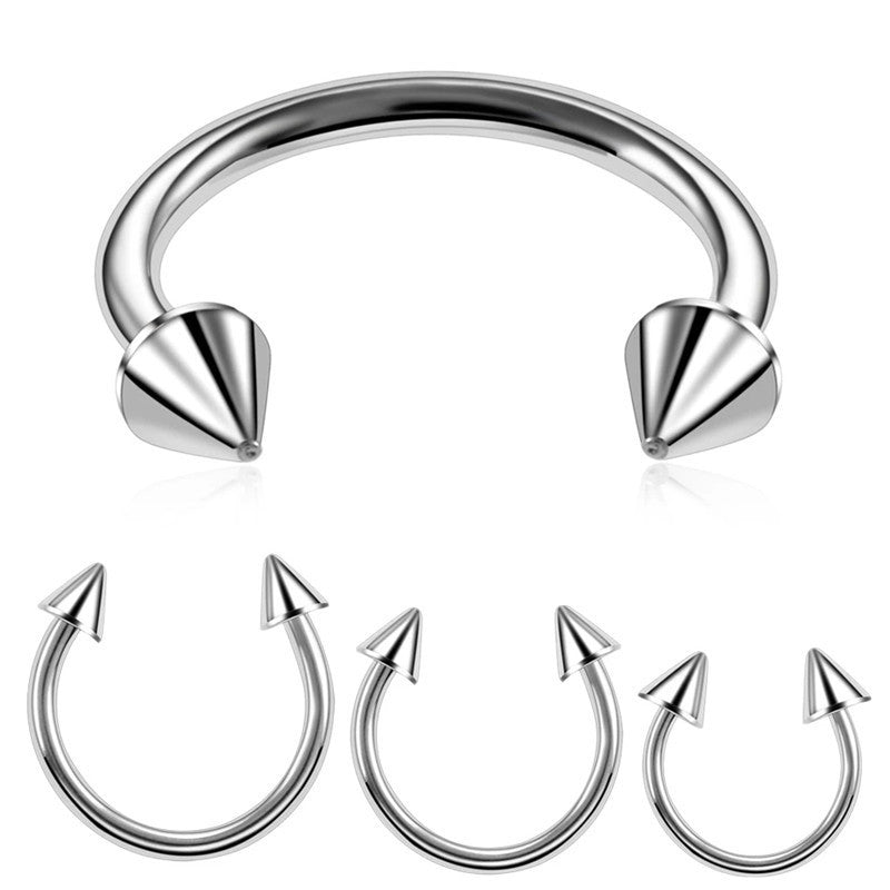 Horseshoe Pointed Cone Ring (10mm - 6mm)