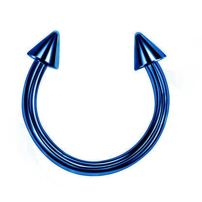 Horseshoe Pointed Cone Ring (10mm - 6mm)