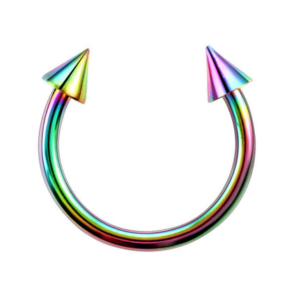 Horseshoe Pointed Cone Ring (10mm - 6mm)
