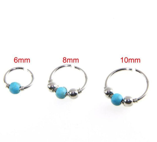 Beaded Nose Rings 3pc