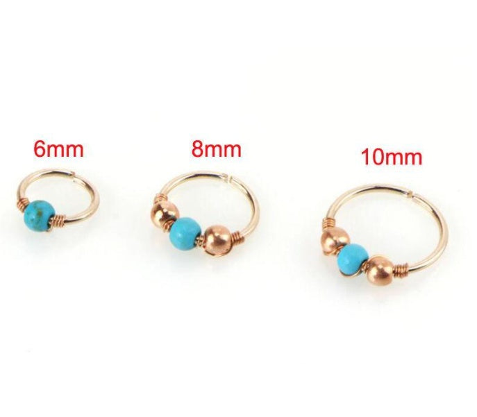 Beaded Nose Rings 3pc
