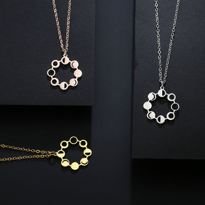 Dainty Moon Phase Necklace