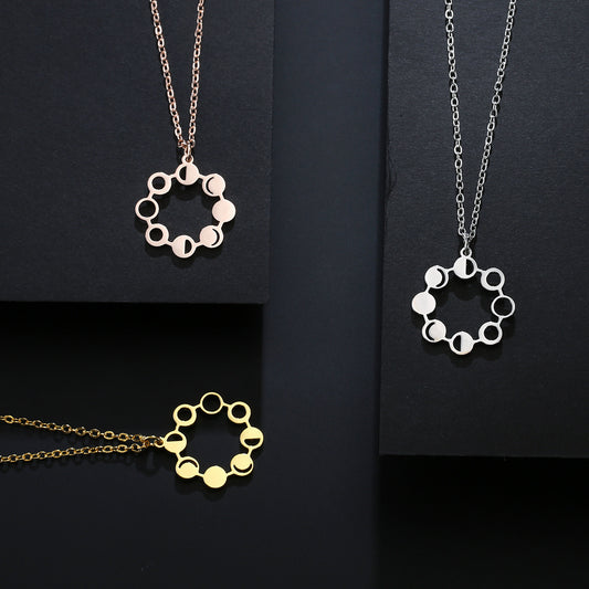 Dainty Moon Phase Necklace