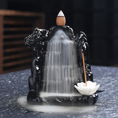 Black Backflow Incense Burner
